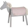 roba set di accessori per cavallo da gioco outdoor roba Style - coperta e cavezza per cavallo da volteggio - accessorio per bambini dai 3 anni - microfibra facile da pulire - rosa