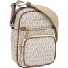 Michael Kors Borsa a tracolla Michael Kors Outlet Jet Set M Signature Logo 35T4GTTC6B Vanilla