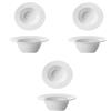 BORMIOLI LUIGI Set di 6 Coppette insalatiere bianche RONDA BORMIOLI Ø15 cm per zuppe antipasti