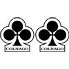 adesivi bici - 2 adesivi Colnago logo - stickers Colnago