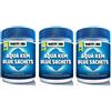 AQUA KEM SACHETS DA 15 BUSTINE SERBATOIO PER ACQUE NERE CAMPER - 3 confezioni