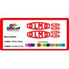 adesivi bici - kit per Telaio - 6 adesivi Olmo old - stickers Olmo old