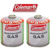 COLEMAN BOMBOLETTA CARTUCCIA GAS COLEMAN c500 performance FILETTO 440 g GAS * 2 PEZZI *