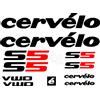 adesivi bici - 11 adesivi Cervélo - - stickers Cervelo S5