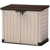 Keter Armadio Keter da terazzo in resina beige Box porta attrezzi giardino da scontare