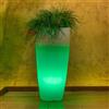 pidema.it Vaso luminoso da giardino Vasi luminosi di luce verde in resina per piante 90 cm