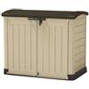 Keter Armadio Keter da terazzo in resina beige Box porta attrezzi giardino da scontare