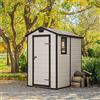 Keter Casetta Keter da giardino in resina beige finestra box Casette da scontare