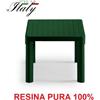 SCAB TAVOLO BASSO TAVOLINO TIP TVERDE RESINA PURA 47x47x38h CM - IDEALE PER LETTINI