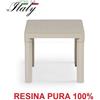 SCAB TAVOLO BASSO TAVOLINO TIP TORTORA RESINA PURA 47x47x38h CM - IDEALE PER LETTINI