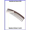 STEA Rastrello per Fieno Foglie in PVC da Giardino Erba con 18 20 Denti Senza Manico