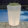 Vaso luminoso solare a led RGB e bianca vasi luminosi a batteria con telecomando