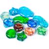 Neez Sassolini Decorativi per Vasi, Acquario (Ciottoli Multicolore 75 & 175 Pezzi)