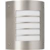 Massive Oslo Applique da Esterno in Acciaio Inox IP44 - Lampada Parete E27 Max 6
