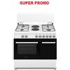 vedi in descrizione Cucina SCHAUB LORENZ 4 Fuochi Gas/2 piastre elet. Forno elettrico 90x60 SS492EW
