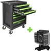 JBM CARRELLO ATTREZZI 53904 COMPLETO CON 172 UTENSILI+ CAMERA SPORTIVA OMAGGIO