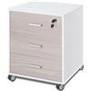 Sarmog Scrivania ufficio olmo 120 cm Scrivanie in legno con cassettiera made in italy