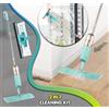 ARSUK Spray Mop Scopa Pavimenti, Mop Piatto per Casa con Lavavetri Kit