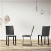 itamoby Sedia cucina in similpelle con gambe in metallo Sedie ufficio design poltrona