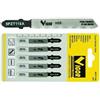 Vigor LAME SEGHETTO ALTERNATIVO SEGA ELETTRICA T118A PER FERRO HSS ATTACCO BOSCH 5PZ