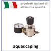 Aquili Riduttore di pressione AQUILI con 1 manometro di alta per impianto CO2 acquario
