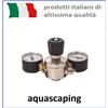 Aquili Riduttore di pressione AQUILI prof. con 2 manometri - per impianto CO2 acquario
