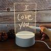 Bacheca Creativa con Luce Notturna LED USB Luce da Notte con Penna per Scrivere