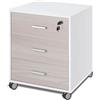 Sarmog Scrivania ufficio olmo 150 cm Scrivanie in legno con cassettiera made in italy