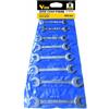 VIGOR SERIE CHIAVI A FORCHETTA DOPPIE CHIAVE FISSA FISSE 8 PZ. 6/22MM CHROME VANADIUM