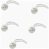 Enzaoled 5 attacchi gu5.3 per faretto 12v incasso in ceramica portalampada mr16 faretti