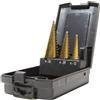 Krino FRESA PUNTA SVASATORE CONICO A GRADINI PER METALLO SET 3PZ 4/12 4/20 4/30 KRINO