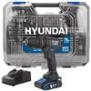 HYUNDAI Trapano Avvitatore a Percussione Brushed 20V + Batt. 2Ah Hyundai 25873 50Nm +75