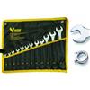 Vigor SERIE CHIAVI COMBINATE STELLA E FISSA ACCIAIO CHROME VANADIUM 12 PEZZI 6/22mm