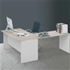 pidema.it Scrivania ufficio angolare olmo Scrivanie pc in legno bianco 74x160x200 cm italy