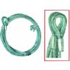 Vigor Corda Fune Basculante Acciaio 4mm 2,5m 2pz. Ricambio Basculanti con Anello Asola