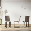 itamoby Sedia cucina in similpelle con gambe in metallo Sedie ufficio design poltrona