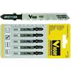 Vigor LAME SEGHETTO ALTERNATIVO SEGA ELETTRICA T118B PER FERRO HSS ATTACCO BOSCH 5PZ