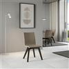 itamoby Sedia cucina in similpelle gambe in legno Sedie ufficio design schienale tortora