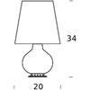 Fontana Arte - Fontana 1853 - Lampada da tavolo - Design Max Ingrand 1954