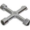 Vigor CHIAVE A CROCE UNIVERSALE CASSETTE CONTATORE SPORTELLO UTENZE GAS ENEL ACQUA