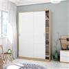 pidema.it Armadio bianco con ante scorrevoli in legno Armadi per camerette 200x120x50 cm