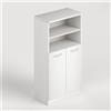 pidema.it Armadio ufficio 2 ante 71x38x130 cm Scarpiera armadietto bianco frassinato