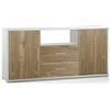 pidema.it Mobile porta TV con due cassetti Mobili ufficio bianco con 2 ante noce 174x41x84