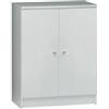 Sarmog Mobiletto multiuso scarpiera 62x34x80 cm Mobile armadietto bianco 2 ante armadio