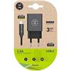 TECH ONE TECH CARGADOR DOBLE + CABLE MICRO USB TECH ONE TECH ANDROID/NEGRO TEC2421