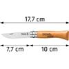 Opinel COLTELLO OPINEL COLTELLINO LAMA ACCIAIO AL CARBONIO MANICO LEGNO DI FAGGIO