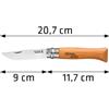 Opinel COLTELLO OPINEL COLTELLINO LAMA ACCIAIO AL CARBONIO MANICO LEGNO DI FAGGIO