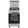 Glem Gas Cucina gas 4 zone Forno elettrico ALPHA AE55MI3 Inox Classe A