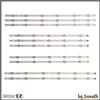 SONETH KIT 10 BARRE LED PER TV LG 60ULJ5550SC 60ULJ5550UC 60ULJ594V 60ULJ594VZA