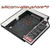 Siliconvalleystore HD Caddy 2nd Adattatore DVD Secondo Hard Disk SATA 3 HDD SSD 9,5mm UNIVERSALE